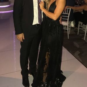 ASOS Dresses - Maxi black gown slit tule dress ASOS Dresses - Maxi black gown slit tule dress